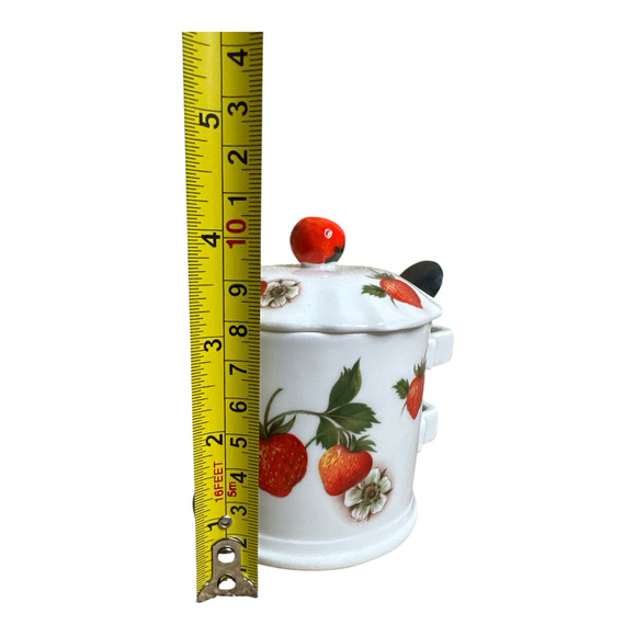 Vintage Serving Bone China Strawberry Lane Jam Jelly Server from MANN 1981 - Picture 5 of 7